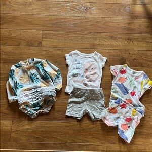 12M Summer Girls Clothing Set